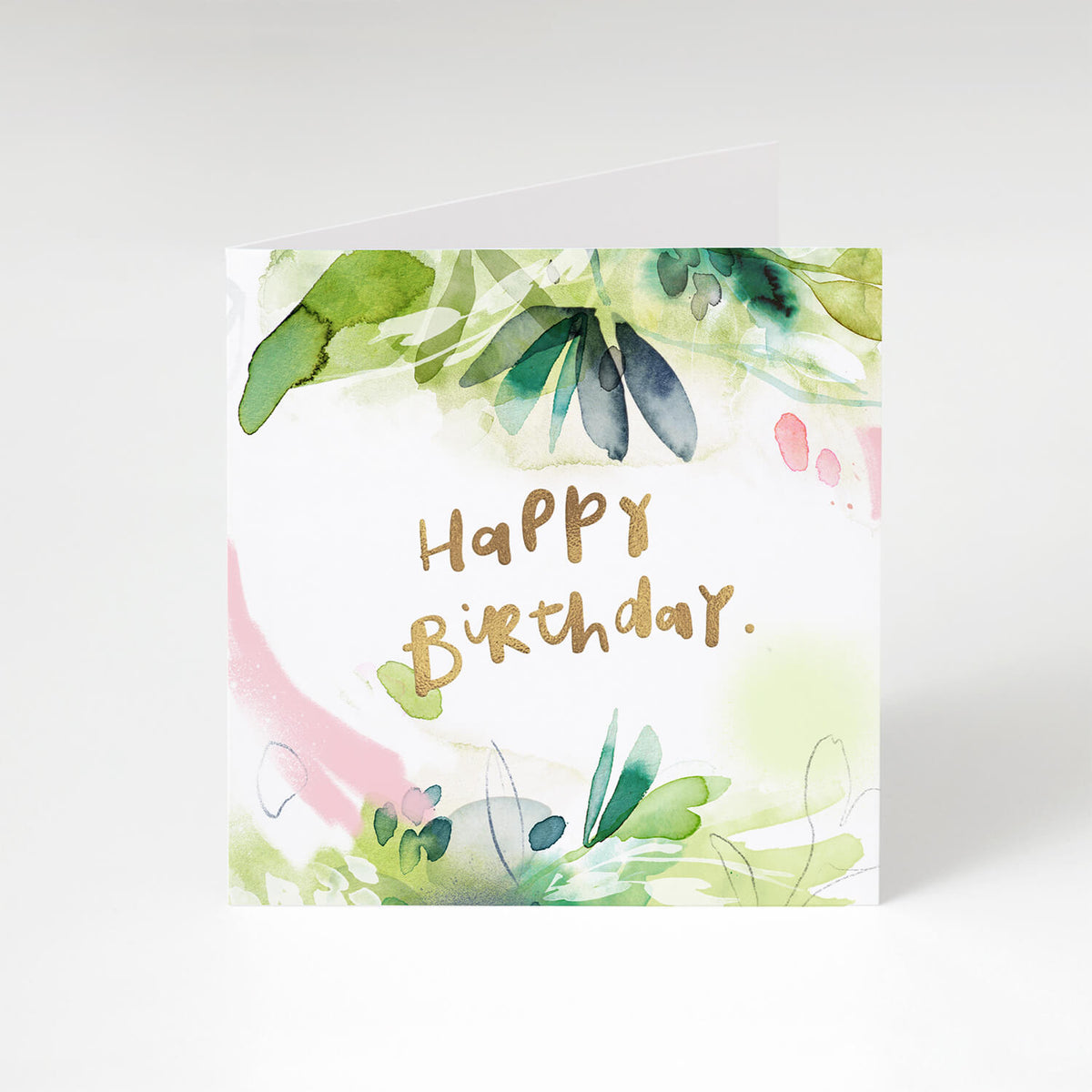 Floral Happy Birthday Card made in the UK – The Moonlit Press